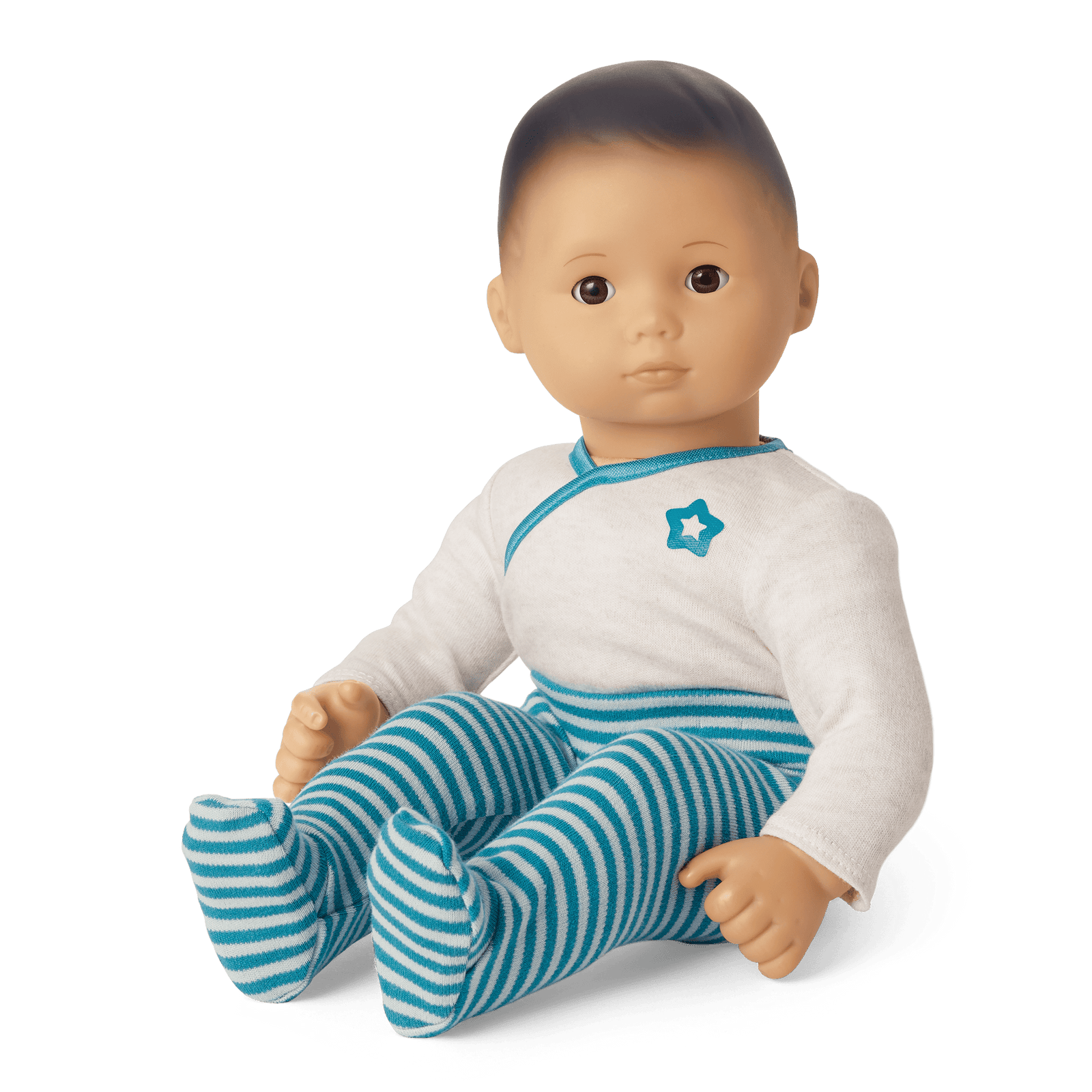 Bitty Baby® Doll #4 with black hair in Soft Blue Z5
