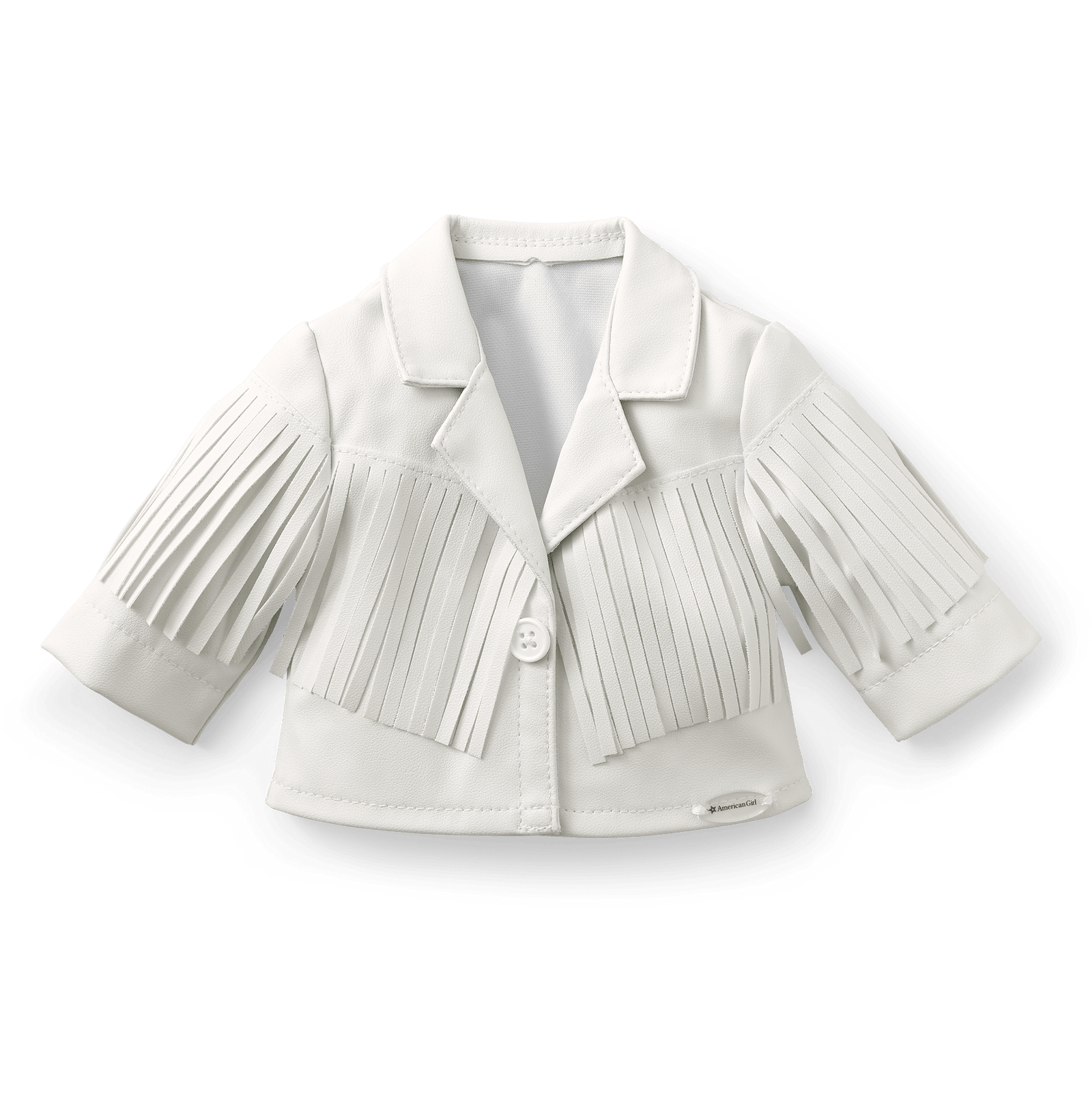 Courtney’s™ White Fringe Jacket for 18-inch Dolls (Historical Characters) S8