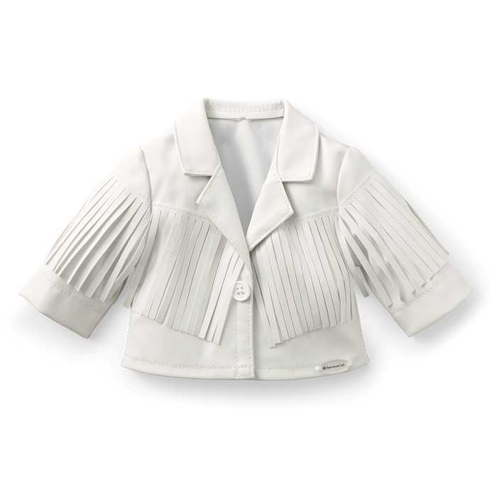 Courtney’s™ White Fringe Jacket for 18-inch Dolls (Historical Characters) S8