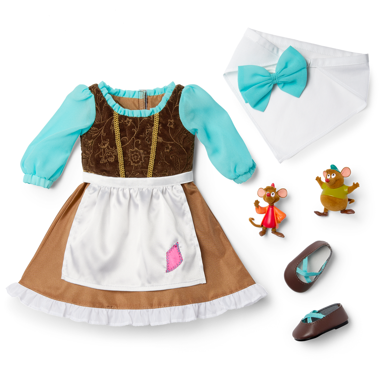 American Girl® Disney Princess Cinderella Day Dress, Friends & Accessories for 18-inch Dolls T6