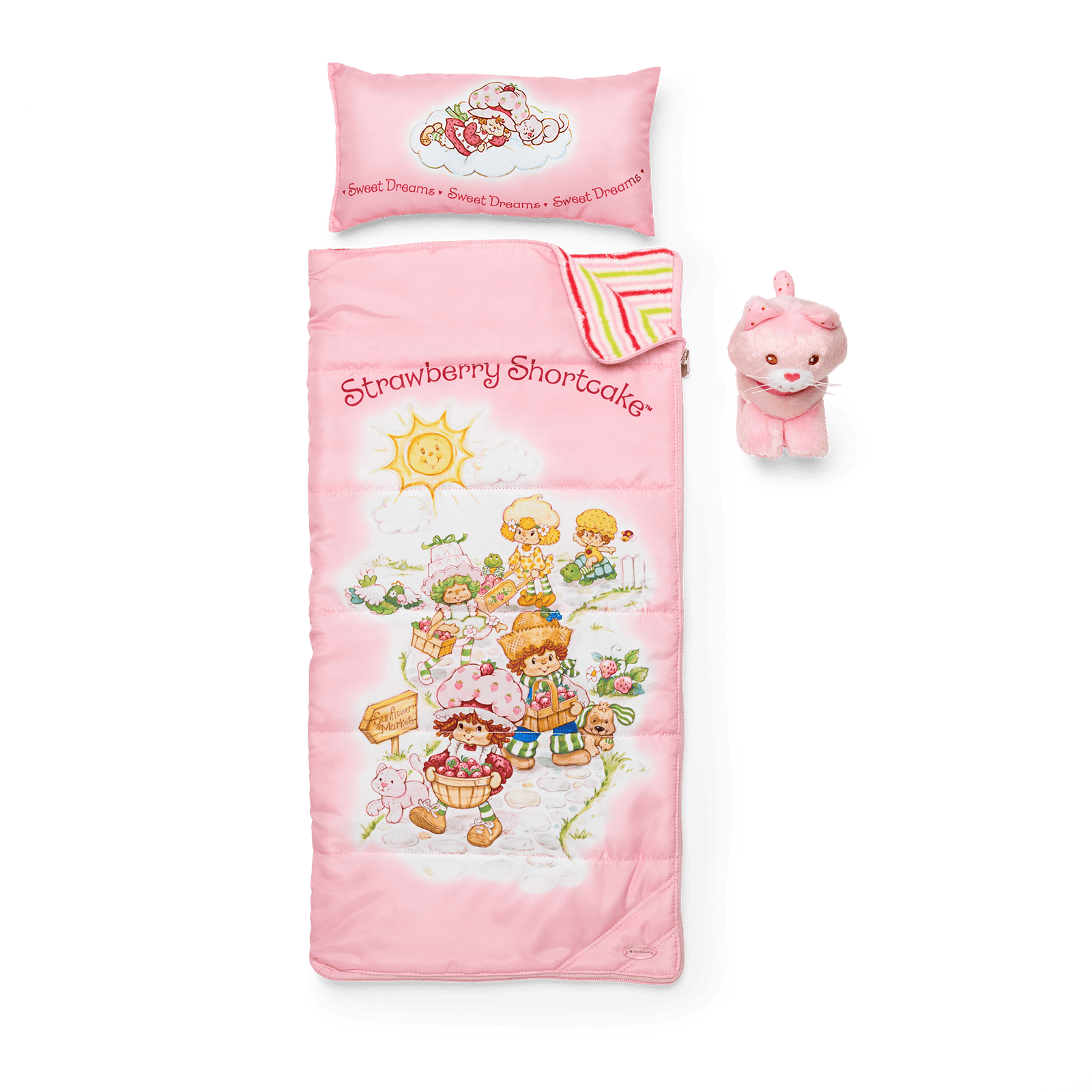 Courtney's™ Strawberry Shortcake™ Sleeping Bag Set for 18-inch Dolls (Historical Characters) V9
