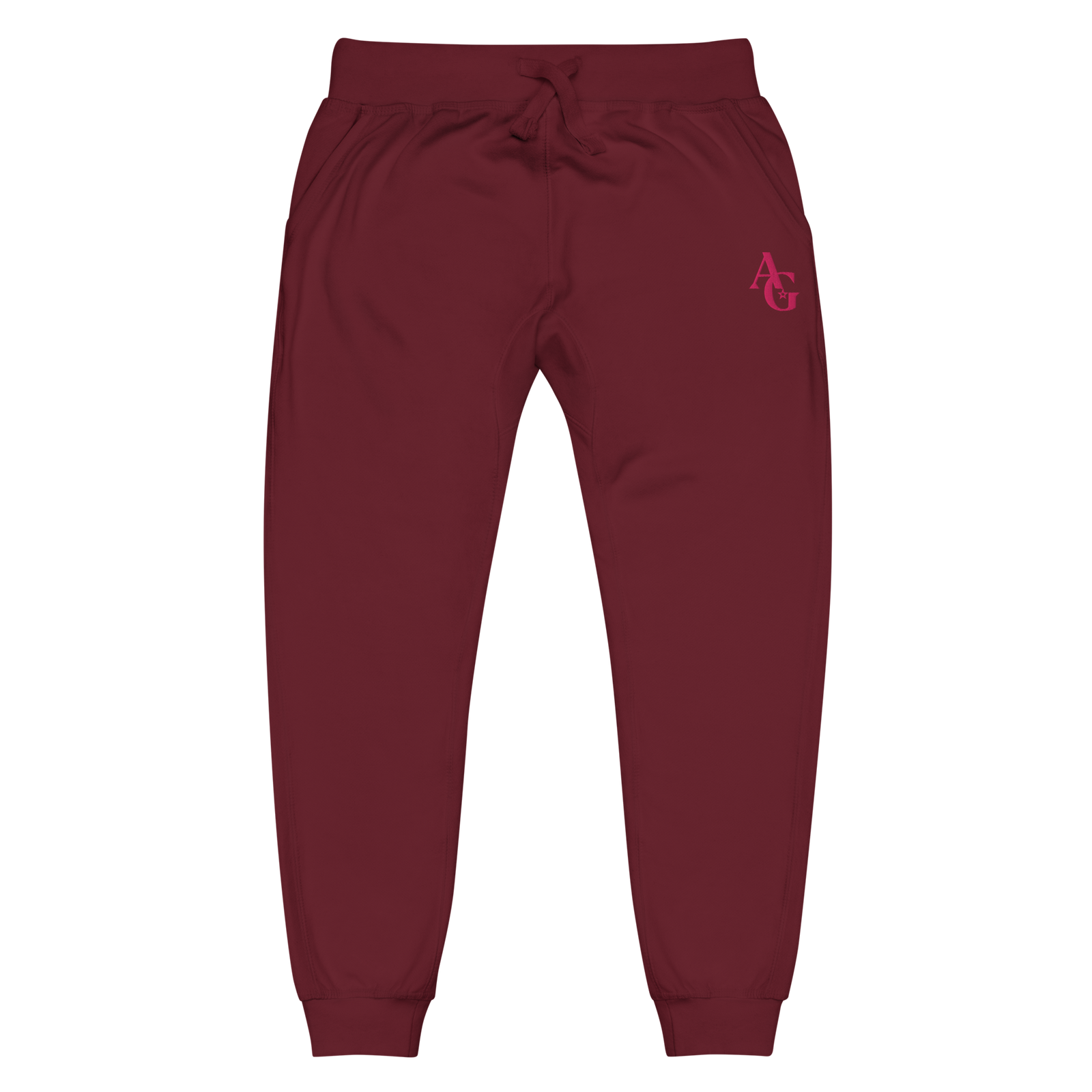 American Girl® Burgundy Fleece Sweatpants for Adults T1