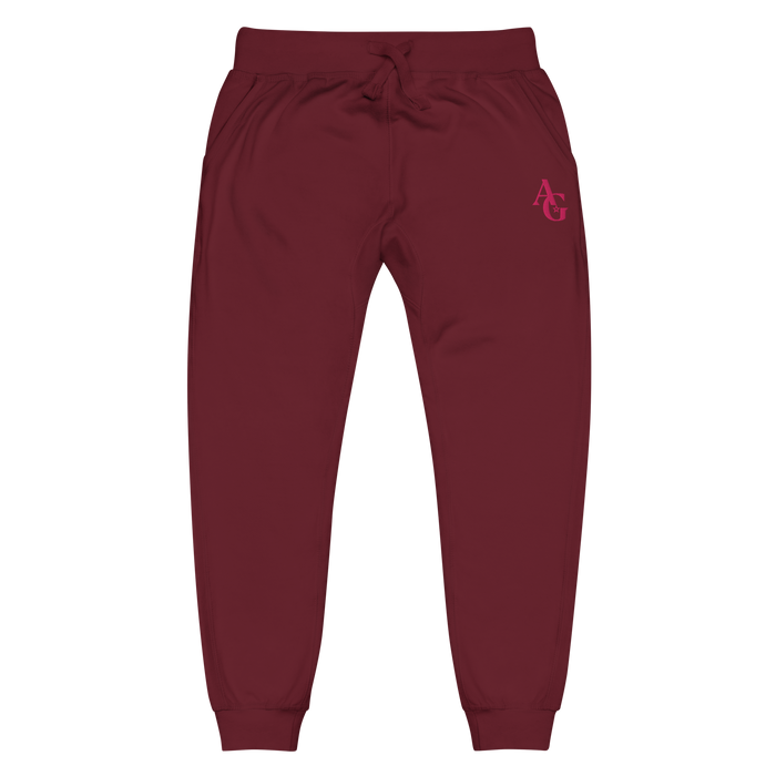 American Girl® Burgundy Fleece Sweatpants for Adults T1