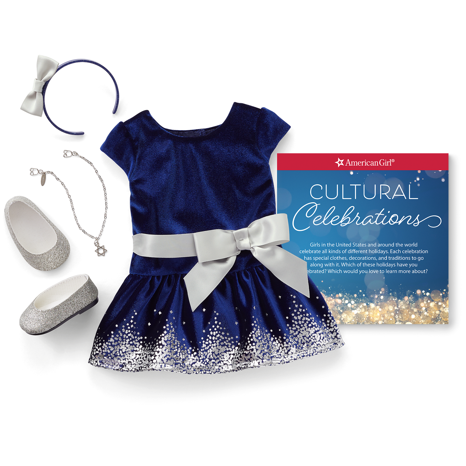Hanukkah Celebration Outfit for 18-inch Dolls U8