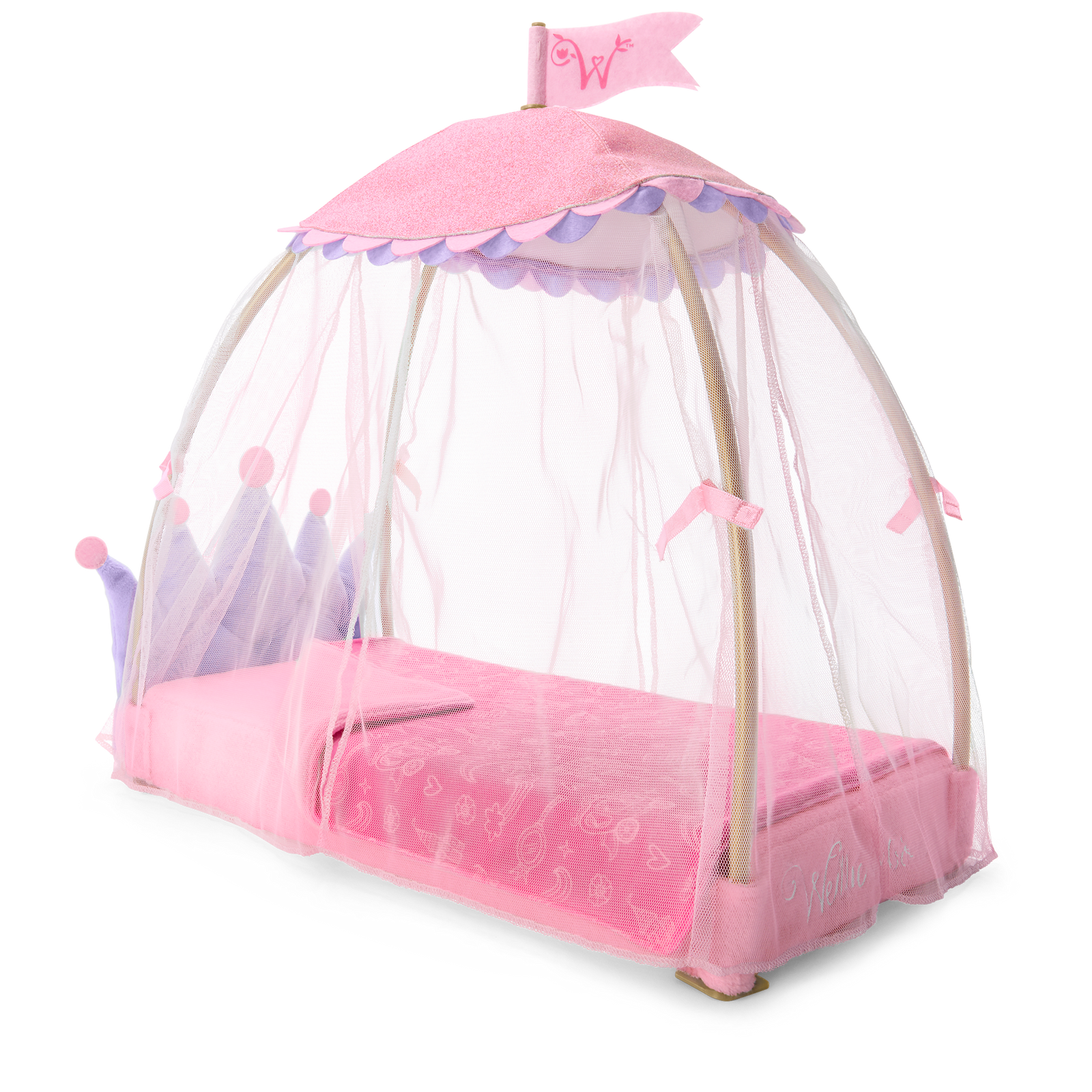 Royal Canopy Bed for WellieWishers™ Dolls Z7