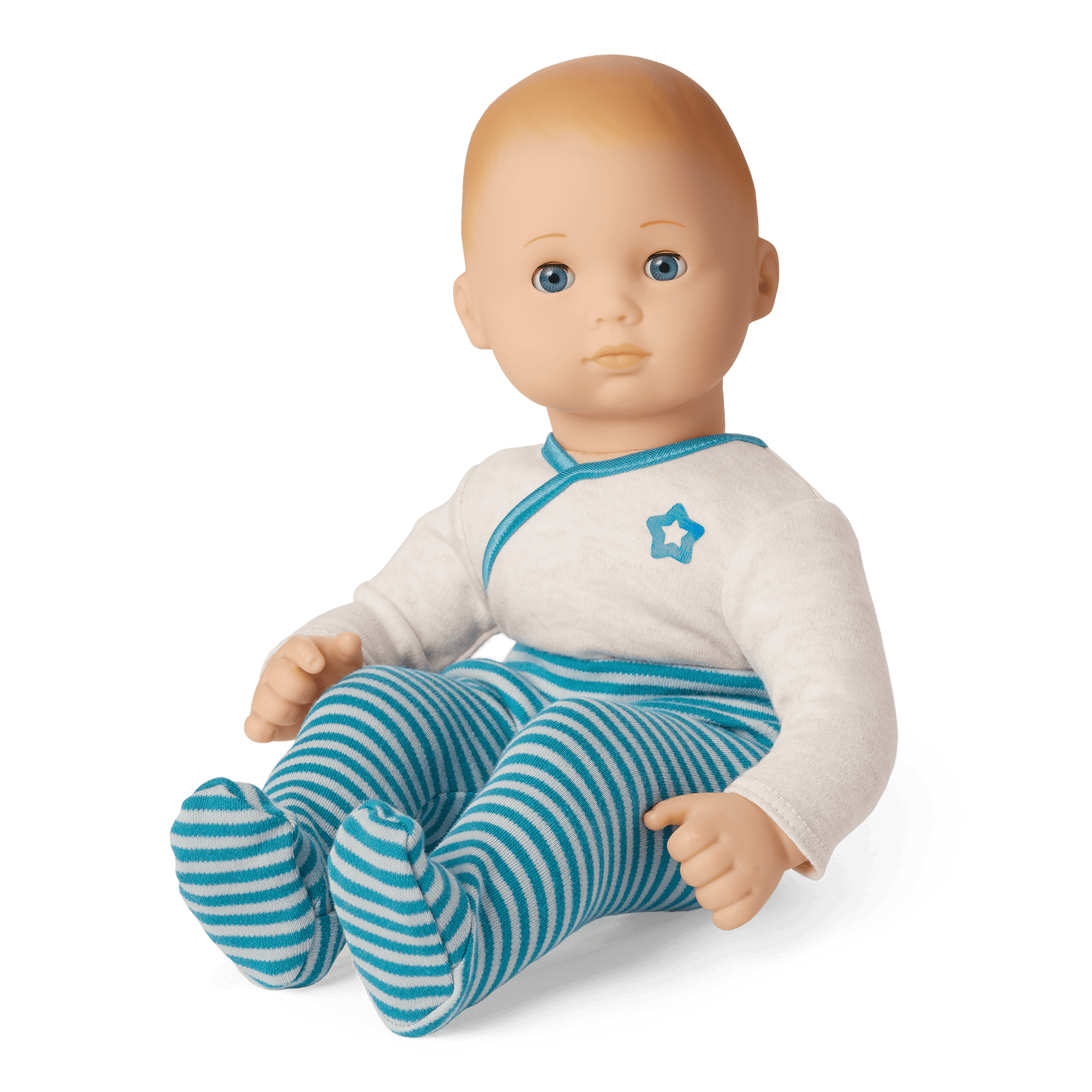 Bitty Baby® Doll #3 with blonde hair in Soft Blue Z7